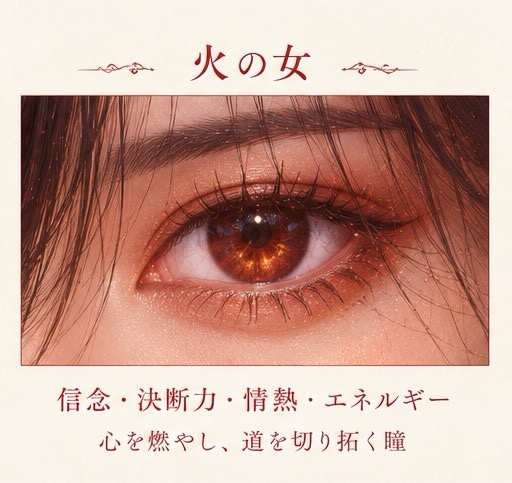火の女の瞳